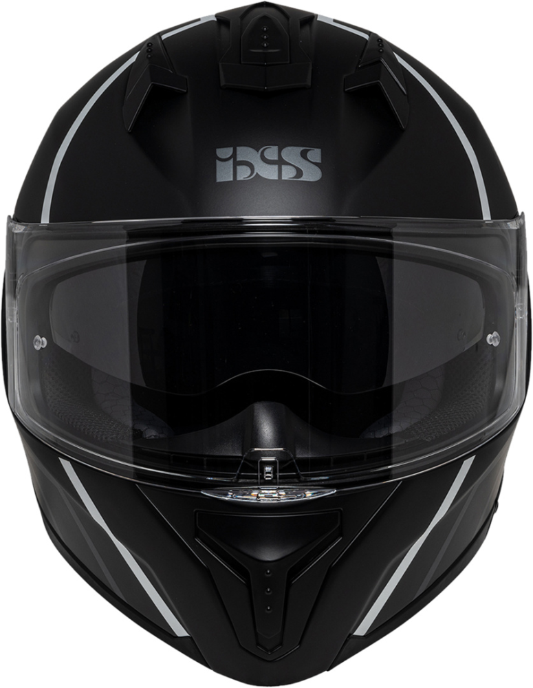 IXS Integralhelm iXS217 2.0 matt schwarz-weiss L