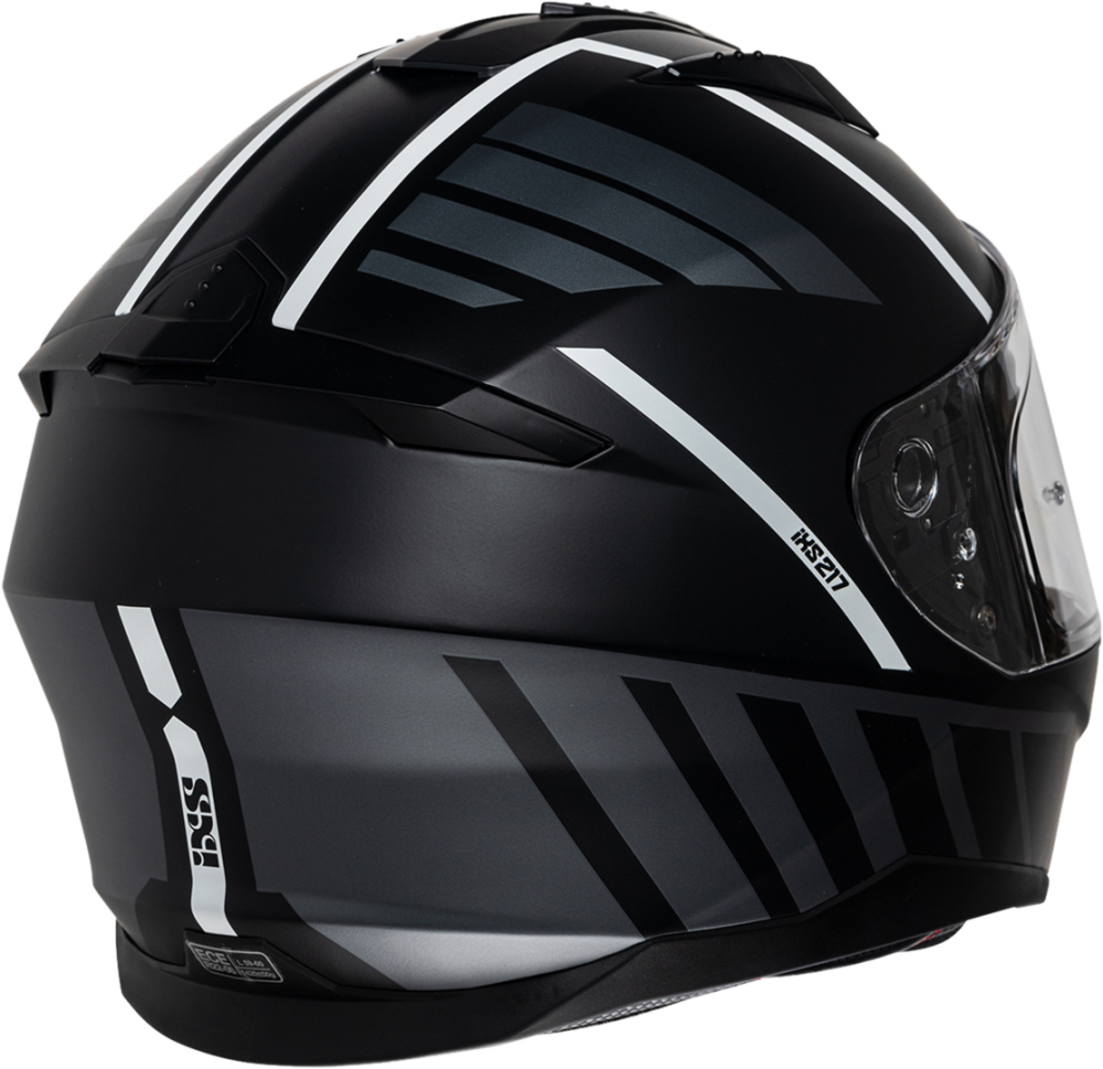 IXS Integralhelm iXS217 2.0 matt schwarz-weiss L