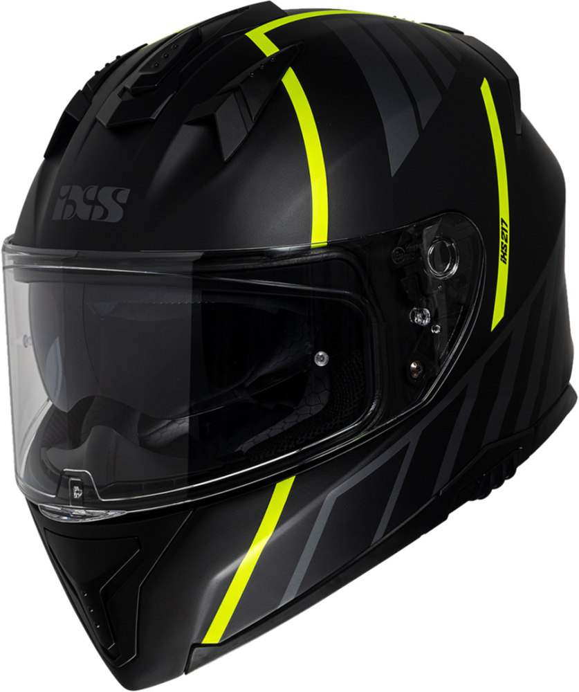 IXS Integralhelm iXS217 2.0 matt schwarz-gelb fluo M