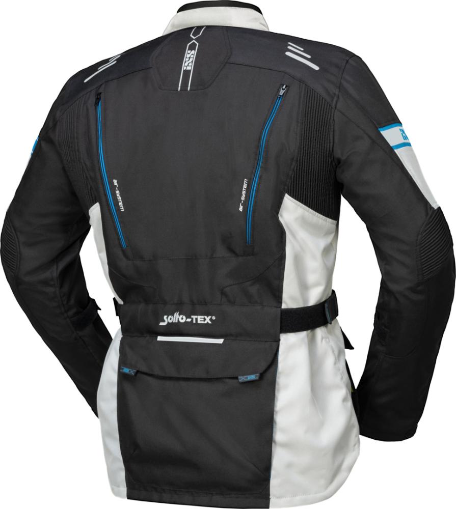 IXS Tour Jacke Lorin-ST schwarz-hellgrau-blau M