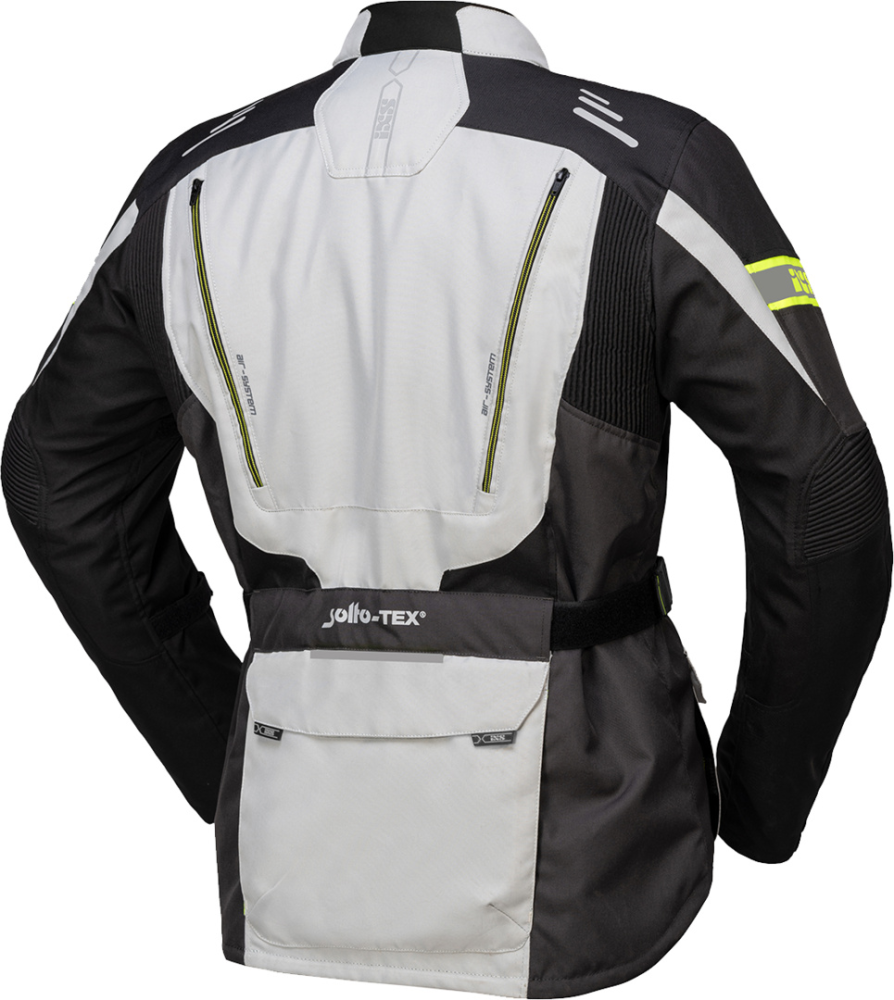 IXS Tour Jacke Lorin-ST grau-schwarz-gelb neon XL