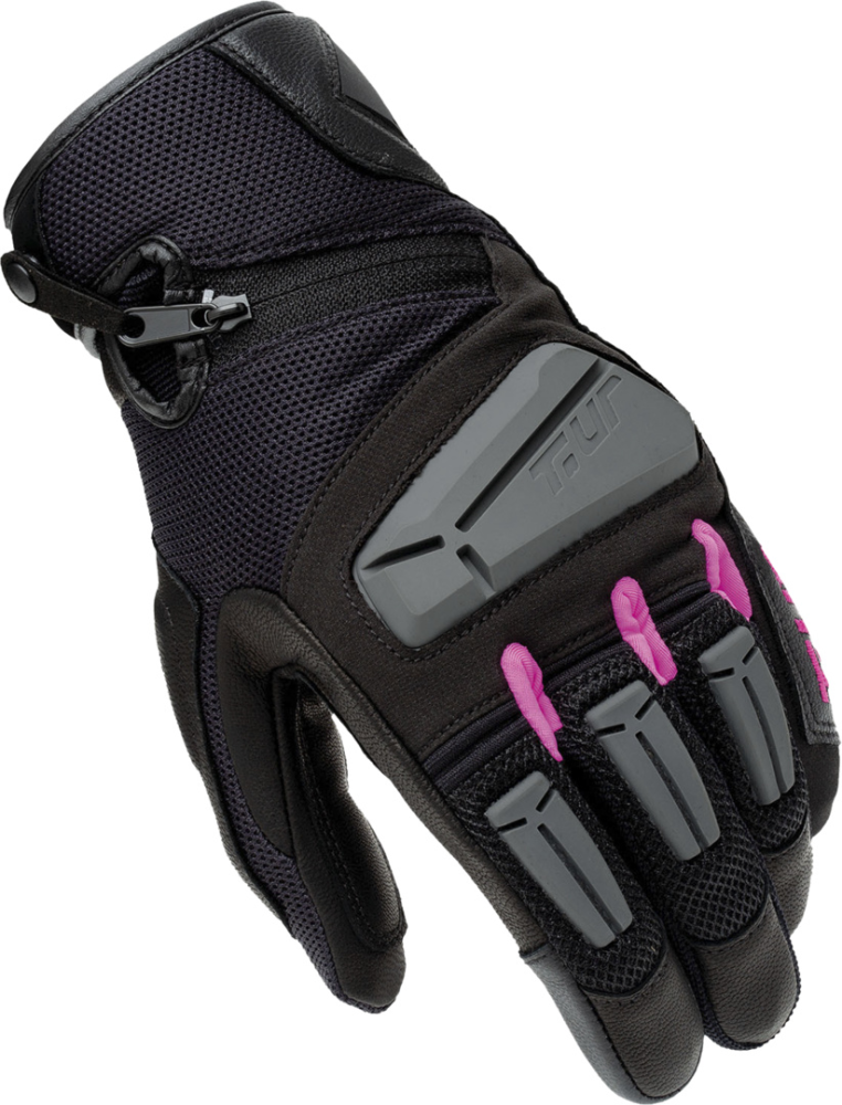 T. UR Damen Handschuh G-Four schwarz-grau-pink M