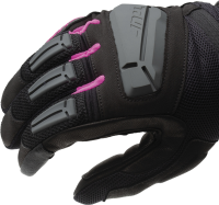 T. UR Damen Handschuh G-Four schwarz-grau-pink M