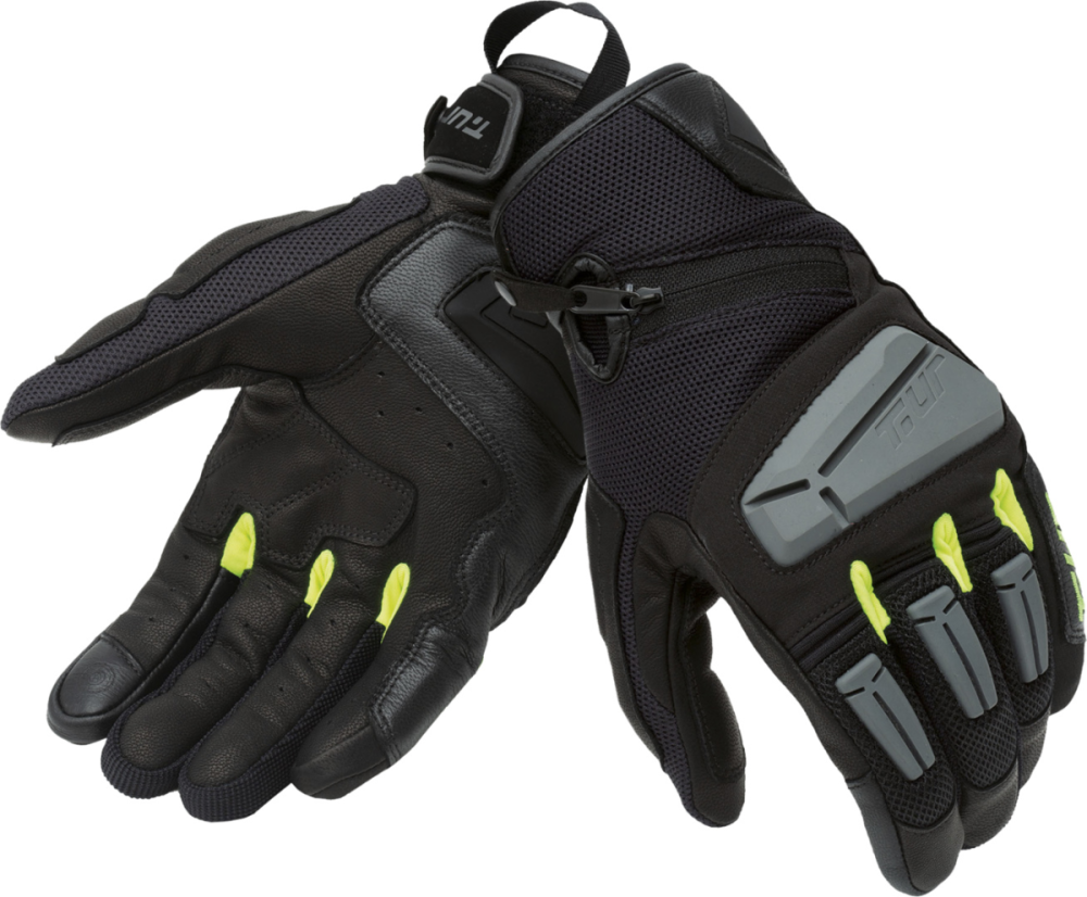 T. UR Handschuh G-Four schwarz-grau-neon gelb M