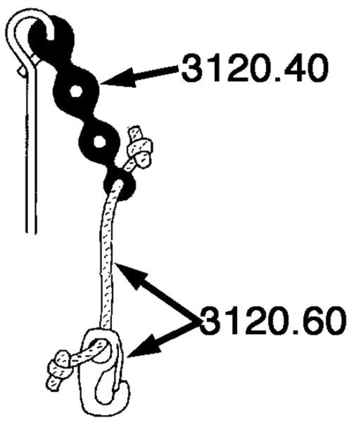 Springer Hundebügel-DogRunner Reserveleine mit Karabiner