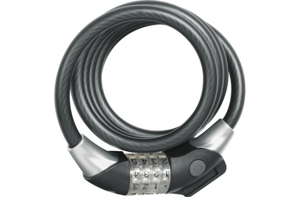 ABUS Spiralkabelschloss Raydo Pro 1450/185 Code mit Halter TexKF schwarz